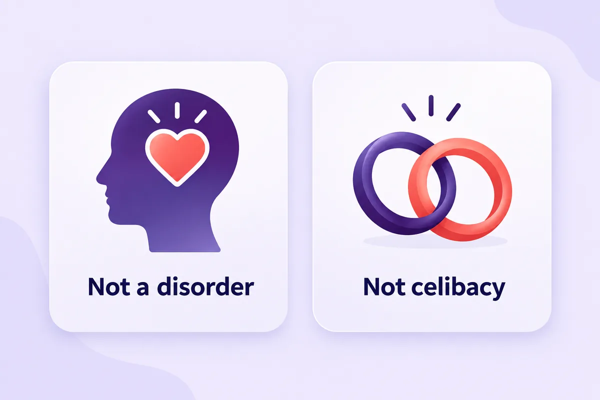 Two cards: not a disorder and not celibacy