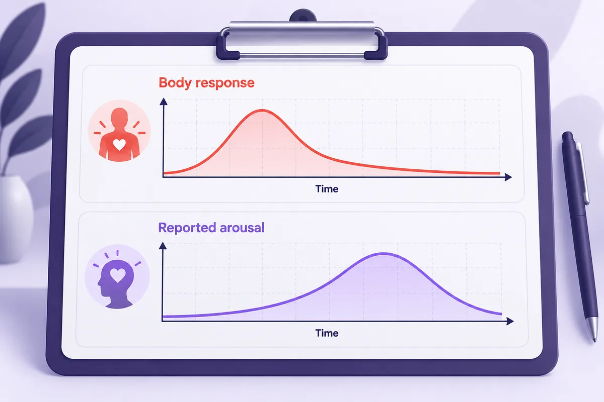 A clipboard with two line graphs that do not match